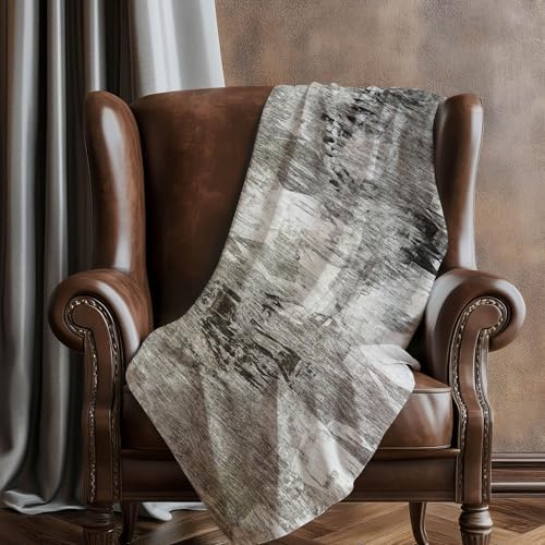 Addison Rugs ASB597 Taupe 50" x 70" Oversized Sherpa Throw Blanket