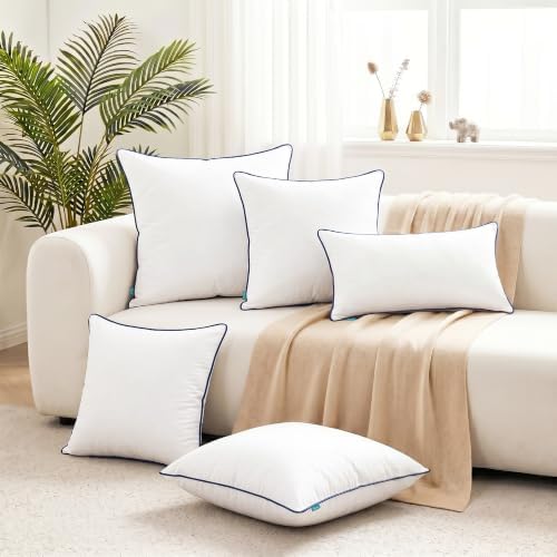 Oubonun 20 x 20 Throw Pillow Inserts Set of 2