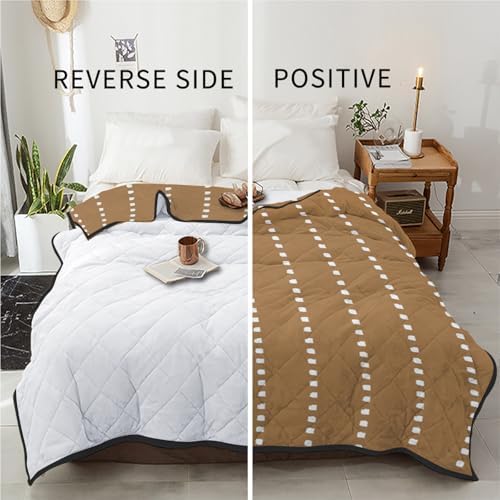 T&H XHome Ticking Quilt California King Luxury Quilted Comforter