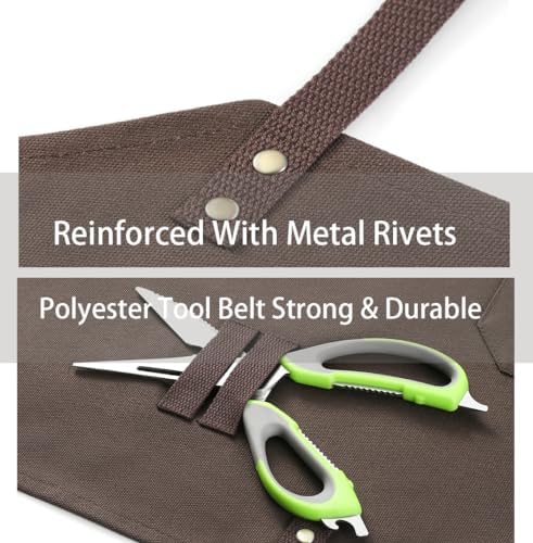 No-Tie Canvas Apron Heavy-Duty 16OZ Work Apron With Front Pocket Extra
