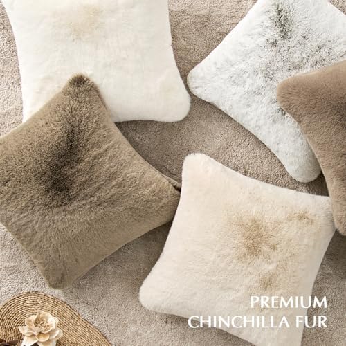EVERGRACEHOME Luxury Soft Faux Chinchilla Fur Throw Blanket 60”x80”