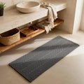 BULULOM Bathroom Runner Rugs, Extra Soft Absorbent Waffle Long Bath