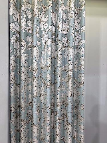 Room Darkening Curtains 72 inches Long for Living Room Floral Jacquard
