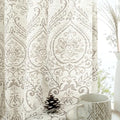 LAMIT Natural Taupe Linen Curtains for Bedroom 63 inch Length 2 Panels