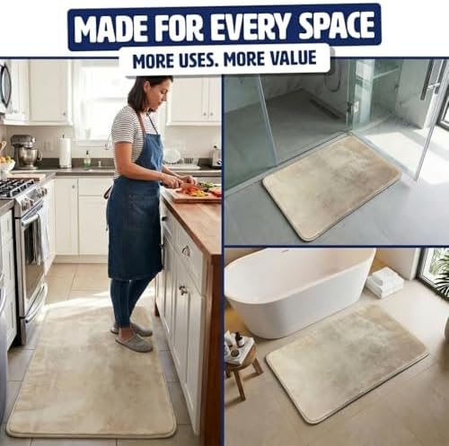 Muddy Mat® Memory Foam Bath Mat – Velvet Soft Non Slip Bathroom Rugs