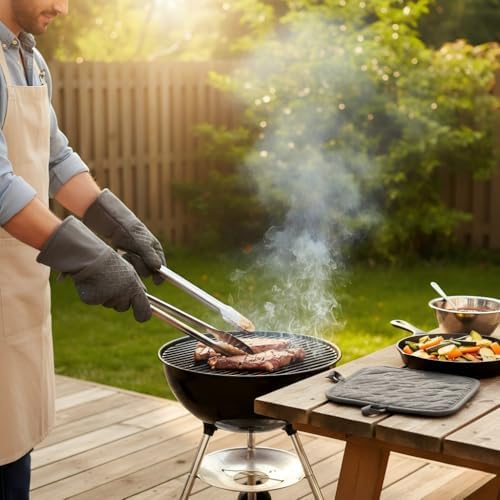 10 Pcs Oven Mitts and Pot Holders, 500°F Heat Resistant Oven Mitts