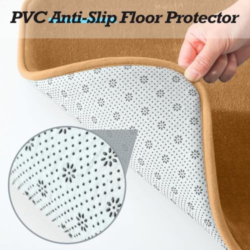 HUXMEYSON Bathroom Rugs Sets 3 Piece, Non-Slip & Quick Dry Bath Mat