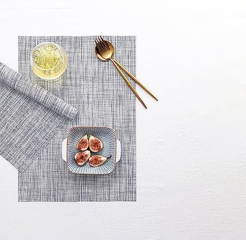 LEXMORE PlaceMats Set of 12 Vinyl/Plastic Woven Place Mats for Kitchen