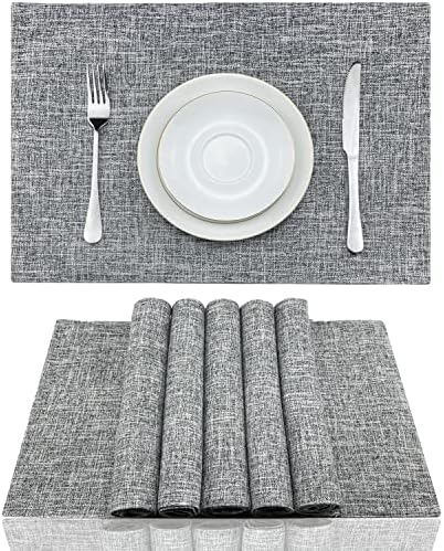 Weabetfu Cloth Placemats Set of 8 Heat Resistant Dining Table Place