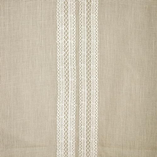 The HomeCentric Luxury Beige 4 Seater Table Runner 14 x 48 inch, Lace