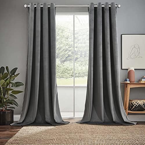 Royal Hotel Velvet Blackout Curtain Panels Top Grommet Heavyweight