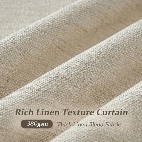 Extra Long 120 Inch Semi Sheer Triple Pinch Pleated Curtains 2