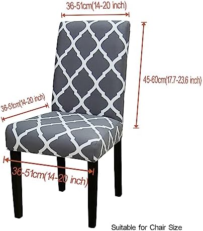 Stretch Dining Chair Covers Removable Washable Seat Parson Chair
