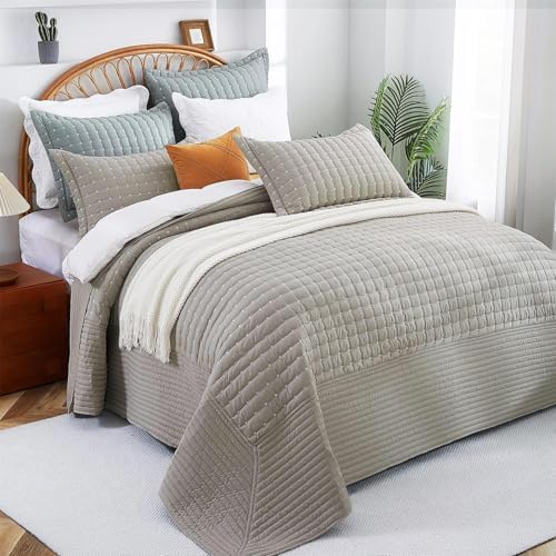 Cmfshape 120"x120" Oversized King Size Quilt,Lightweight Minimalist