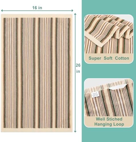 SALAS Premium Cotton Kitchen Dish Towels for Drying Dishes,Large Long
