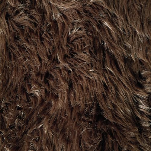 Signature Design by Ashley Luxury Brown Faux Fur Throw Blanket, 50x60