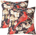 Feelyou Cherry Blossoms Throw Pillow Covers 22"x22" Set of 2 Kids Bird