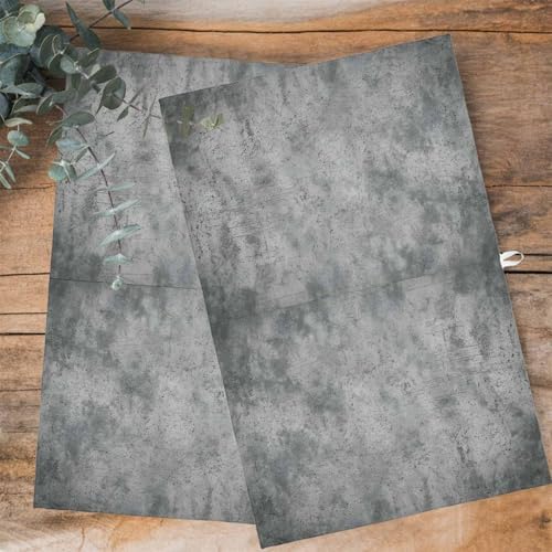 Grey Vintage Kitchen Towels Set of 4, Absorbent Microfiber Soft Dish
