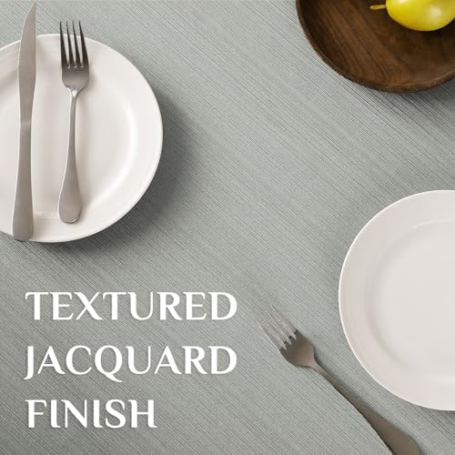 Softalker Jacquard Rectangle Tablecloth - Geometric Line Damask Table