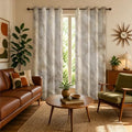 Distressed Blackout Curtains 84 Inch Length 2 Panels Set, Modern