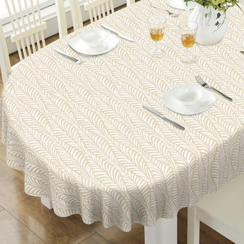 Oval Tablecloth, French Country Printed Oval Table Cloth-60x102 Inch