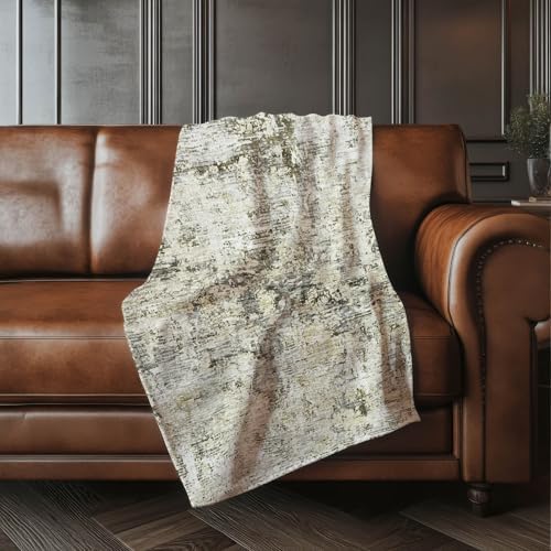 Addison Rugs ASB644 Taupe 50" x 70" Oversized Sherpa Throw Blanket