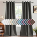 H.VERSAILTEX Linen Blackout Curtain 96 Inches Long for Bedroom/Living