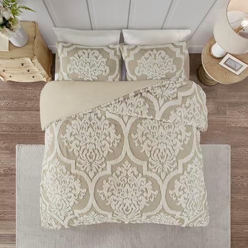 Madison Park Tufted Chenille 100% Cotton Duvet Modern Luxe All Season