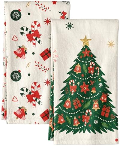 Miss Adola Flour Sack Christmas Kitchen Towels - Christmas Floursack
