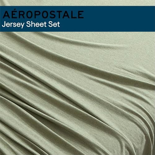 Aeropostale Super Soft Jersey Knit Sheet Set, 4 Piece Bed Sheets