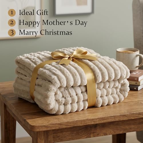 Fleece King Throw Blanket for Couch & Bed, Cozy Warm Gifts for Women