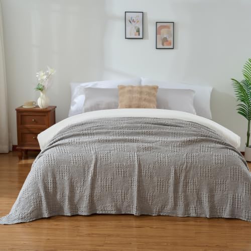 Cotton Viscose Summer Breathable Blanket Queen Size 90"x90"