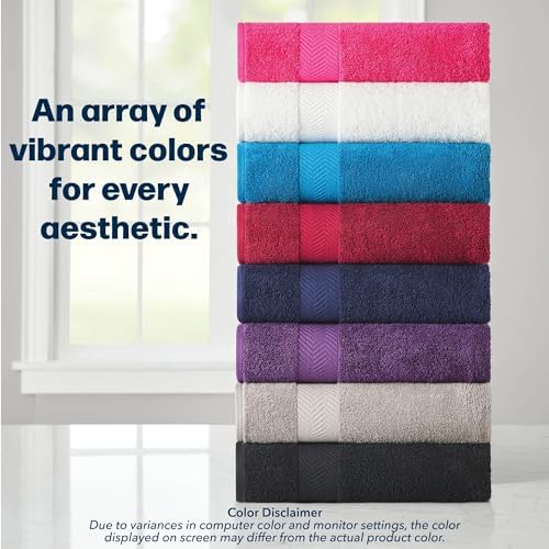 Stoneberry Home 2-Piece Luxury Bath Sheet Set, Soft 450 GSM Cotton