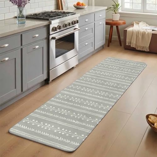 Long Bathroom Runner Rug, Modern Minimalist Absorbent Non Slip