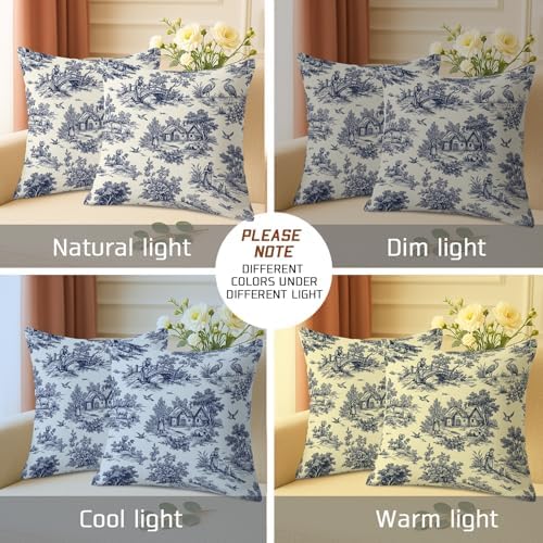 Bridge Throw Pillow Covers Set of 2, Vintage Rustic Cattle House None