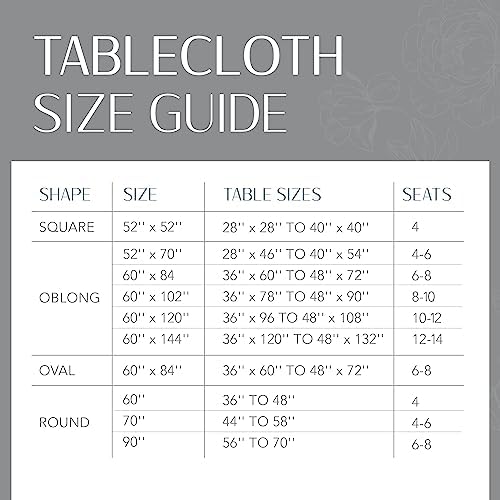 Elrene Home Fashions Laurel Solid Texture Water and Stain Resistant