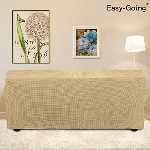 Easy-Going Stretch Couch Covers for Sofa Washable Large Beige