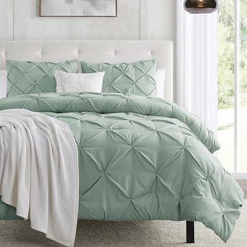 Nestl California King Duvet Cover Sage Green - Soft Double Brushed