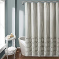 Lush Decor Vintage Stripe Yarn Dyed Cotton Shower Curtain, 72" x 72"