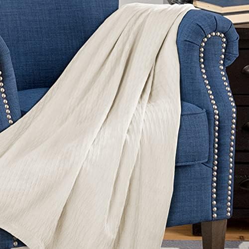 Superior Diamond Weave All-Season Cotton Blanket, Cover for Home