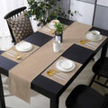 Solid Brown Table Runner and Placemats Set of 6 Solid Brown Mottling