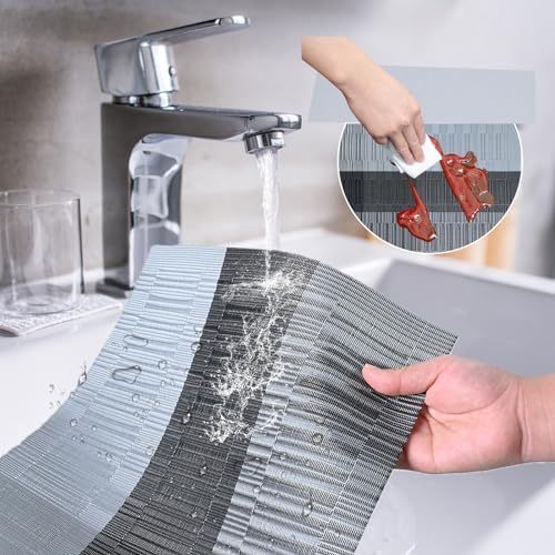 LIFEWEAR Placemat Set, Woven Table Placemats - 6 Pack