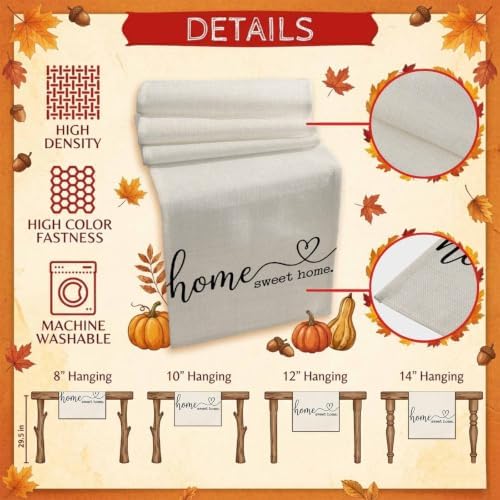 Beige Table Runner 108 Inch Long Dresser Scarves Linen Tablerunners