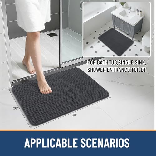 Arotive Luxury Chenille Bathroom Rugs Set, Ultra Soft and Absorbent