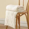 Aormenzy Cable Knit Throw Blankets 50 x 60 Inches, Soft Cozy and