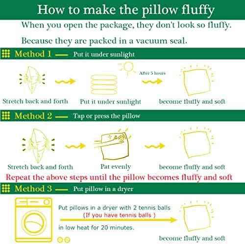 JIEITIVE Throw Pillow Inserts Hypoallergenic Premium Pillow Stuffer