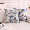 TAOSON Pack of 2, Luxury High Precision Jacquard Modern Dark Blue and