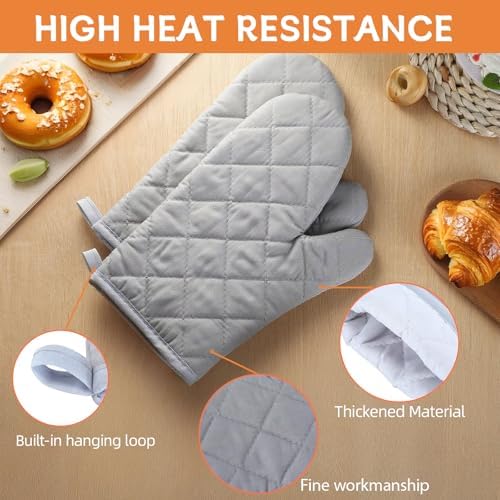 9 Pair Oven Mitts Set, 10.6 Inch Extra Long Heat Resistant Kitchen