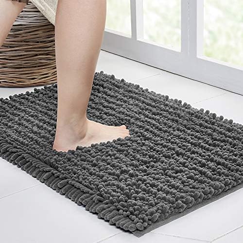 Walensee Large Bathroom Rug Non Slip Bath Mat (24x60 Inch Gery) Water
