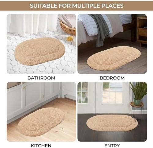 Superior Non-Slip 2 Piece Bath Rug Set, Ultra Plush, Soft and